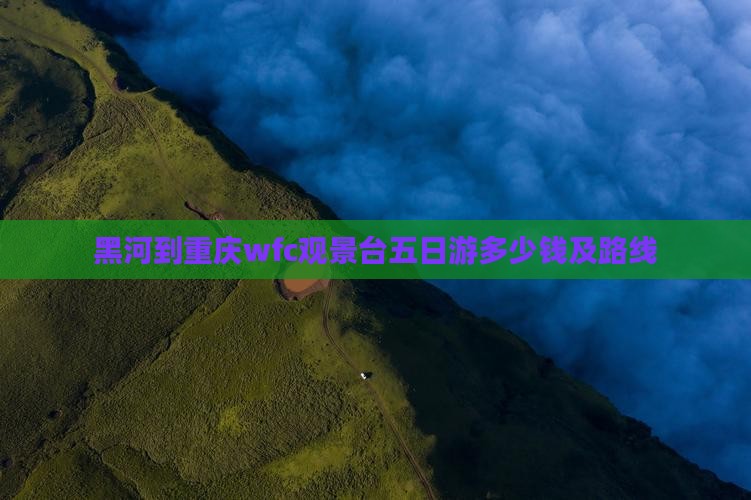 黑河到重庆wfc观景台五日游