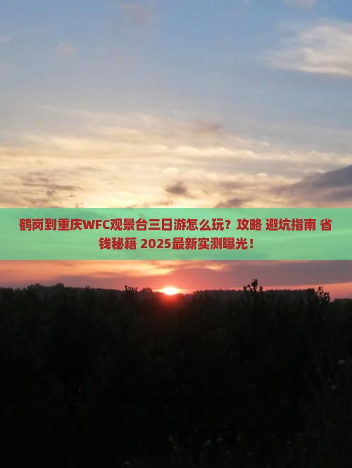 鹤岗到重庆wfc观景台三日游
