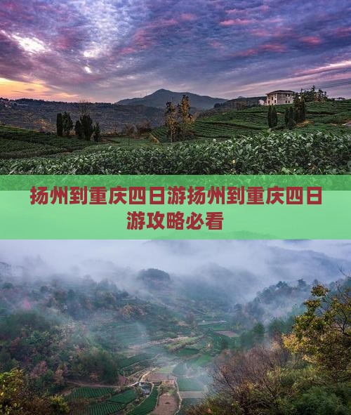 扬州到重庆四日游