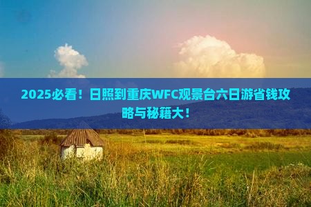 日照到重庆wfc观景台六日游