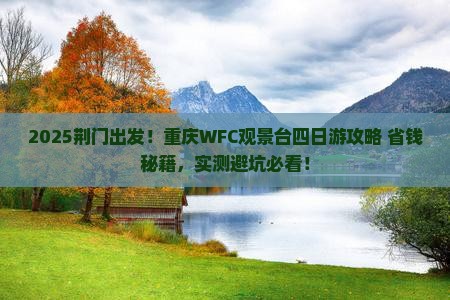 荆门去重庆wfc观景台四日游