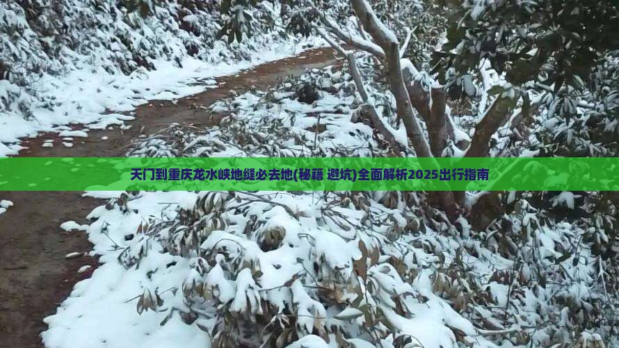 天门到重庆龙水峡地缝必去地