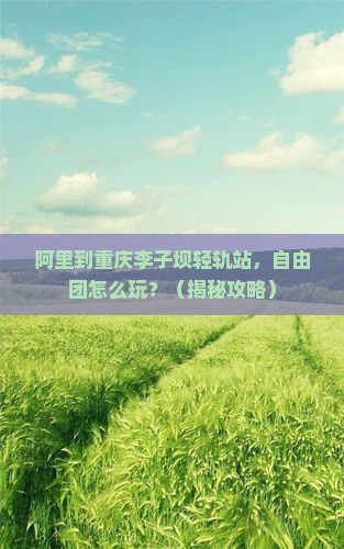 阿里到重庆李子坝轻轨站自由团