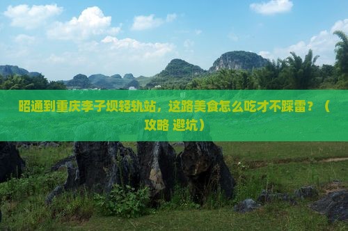 昭通到重庆李子坝轻轨站旅游小吃