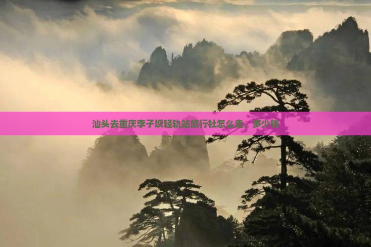 汕头去重庆李子坝轻轨站旅行社