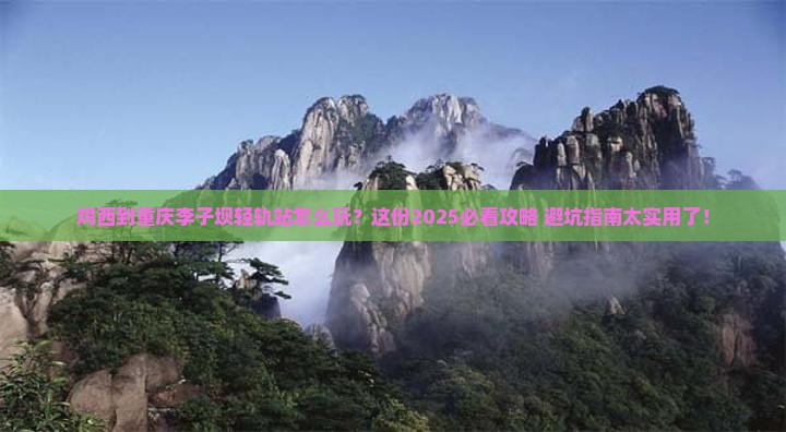 鸡西到重庆李子坝轻轨站旅行社