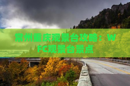 常州去重庆wfc观景台景点