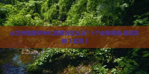兰州去重庆wfc观景台旅游