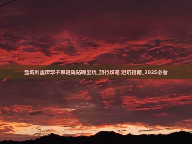 盐城到重庆李子坝轻轨站哪里玩