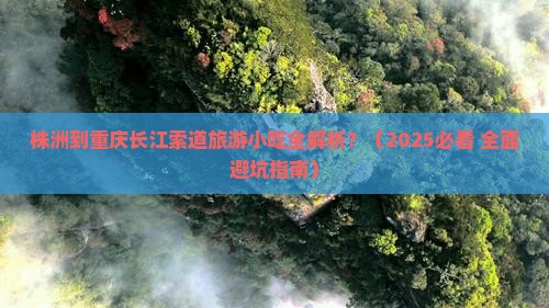 株洲到重庆长江索道旅游小吃