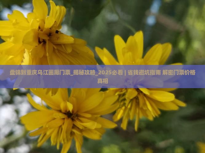 盘锦到重庆乌江画廊门票