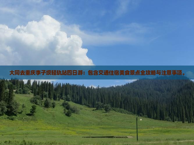 大同去重庆李子坝轻轨站四日游