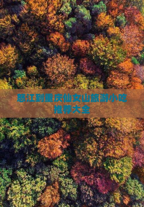 怒江到重庆仙女山旅游小吃