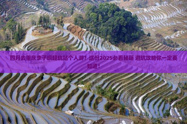 四月去重庆李子坝轻轨站个人游