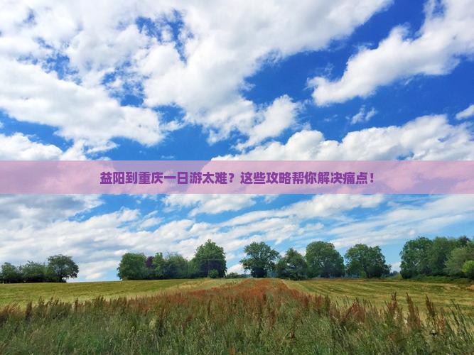 益阳到重庆一日