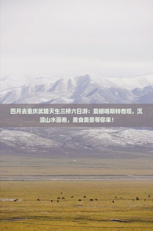 四月去重庆武隆天生三桥六日游