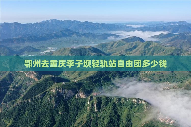 鄂州去重庆李子坝轻轨站自由团