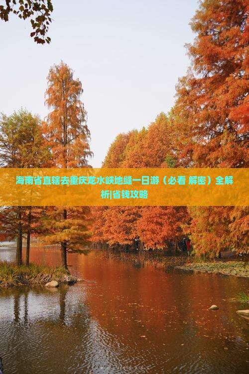 海南省直辖去重庆龙水峡地缝一日