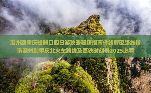 潮州到重庆磁器口四日游