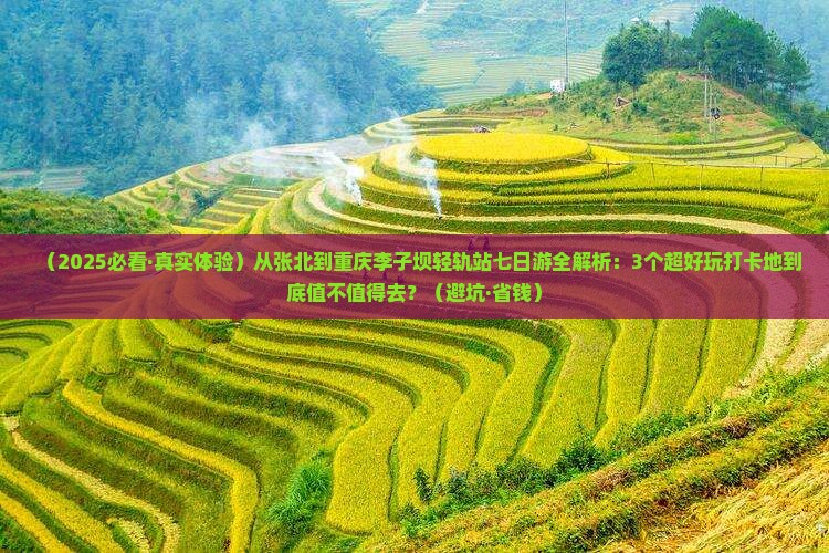 张北去重庆李子坝轻轨站七日游
