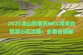 凉山到重庆wfc观景台旅游小吃