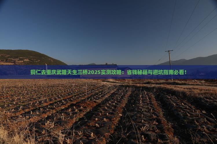 铜仁去重庆武隆天生三桥景点