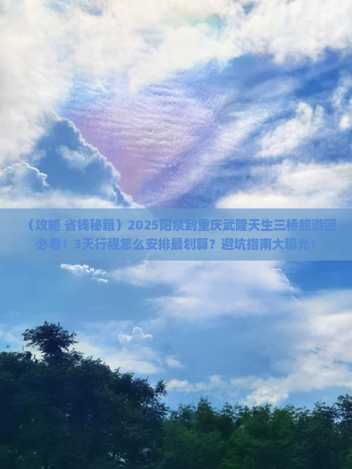 阳泉到重庆武隆天生三桥大型旅游团