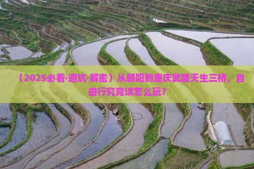 朝阳去重庆武隆天生三桥自由行