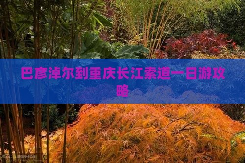 巴彦淖尔到重庆长江索道一日