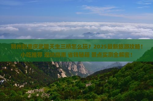 朔州到重庆武隆天生三桥旅游小吃