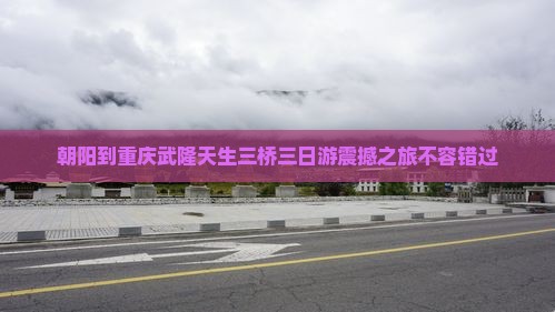 朝阳到重庆武隆天生三桥三日游