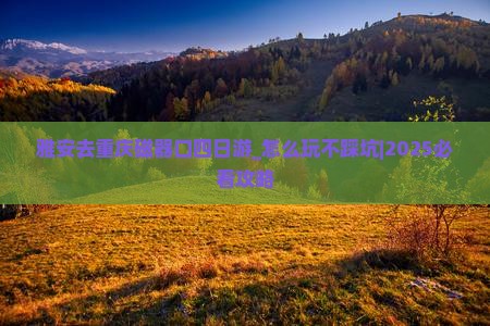 雅安去重庆磁器口四日游