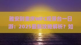雅安到重庆wfc观景台一日
