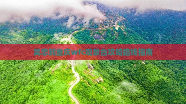 吴忠到重庆wfc观景台攻略