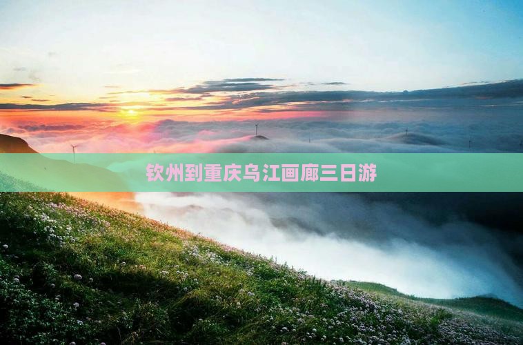 钦州到重庆乌江画廊三日游