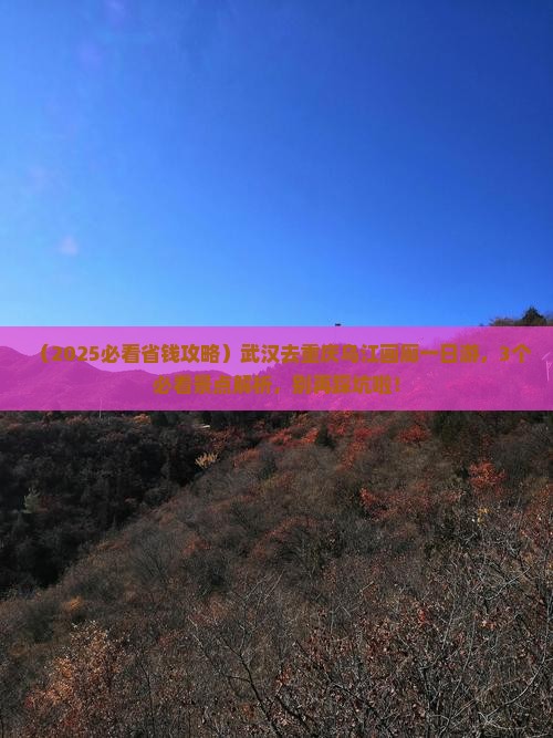 武汉去重庆乌江画廊一日