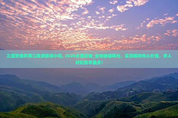 三亚到重庆两江夜游旅游小吃