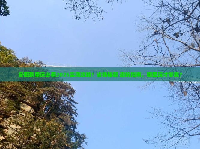 安阳到重庆哪里玩
