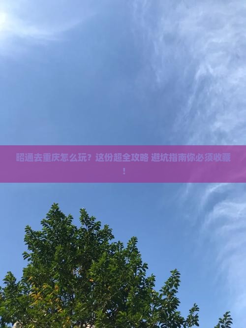 昭通去重庆旅行社
