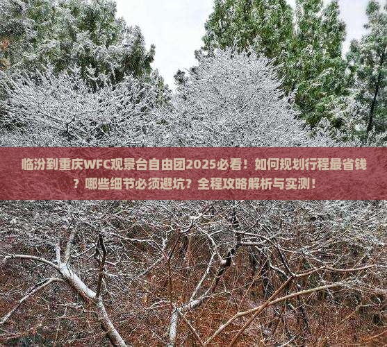 临汾到重庆wfc观景台自由团