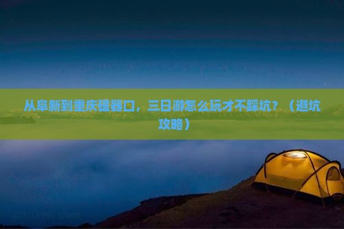 阜新去重庆磁器口三日游