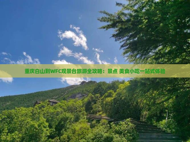 白山到重庆wfc观景台旅游小吃
