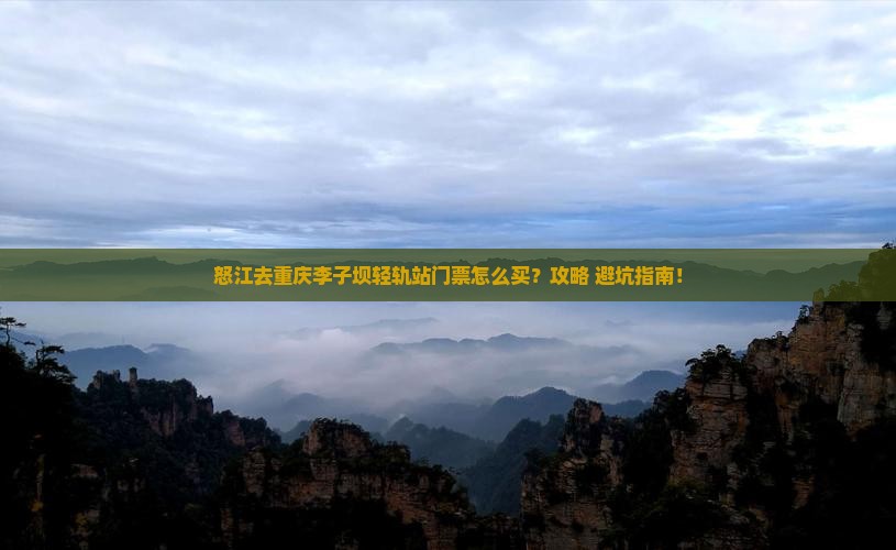 怒江去重庆李子坝轻轨站门票