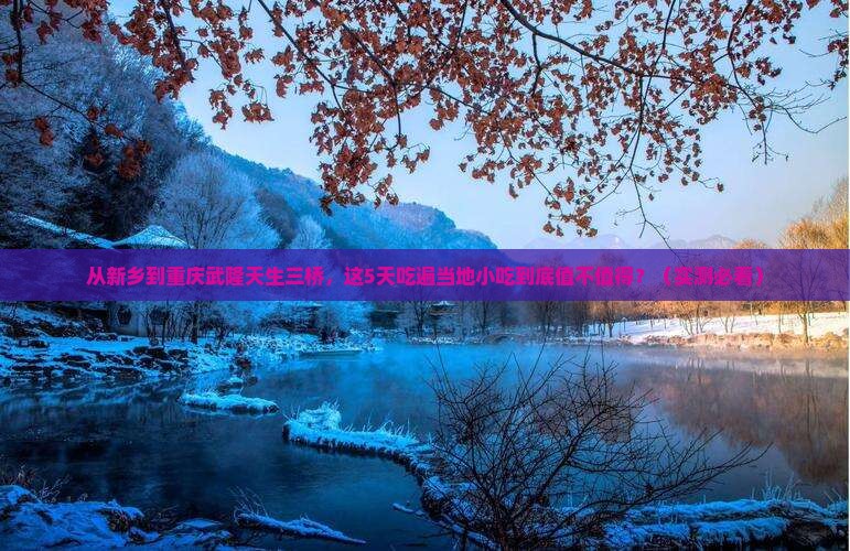 新乡到重庆武隆天生三桥旅游小吃