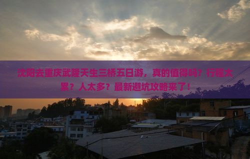 沈阳去重庆武隆天生三桥五日游