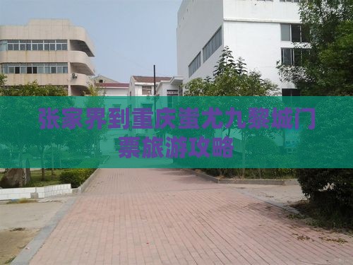 张家界到重庆蚩尤九黎城门票