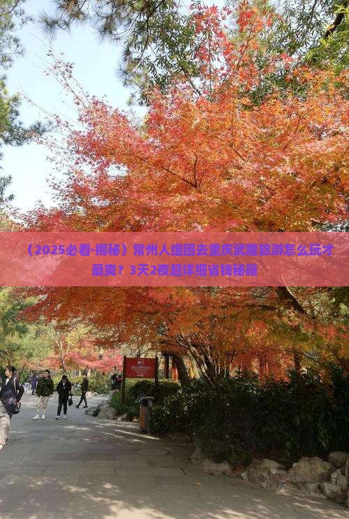 常州去重庆武隆团体旅游