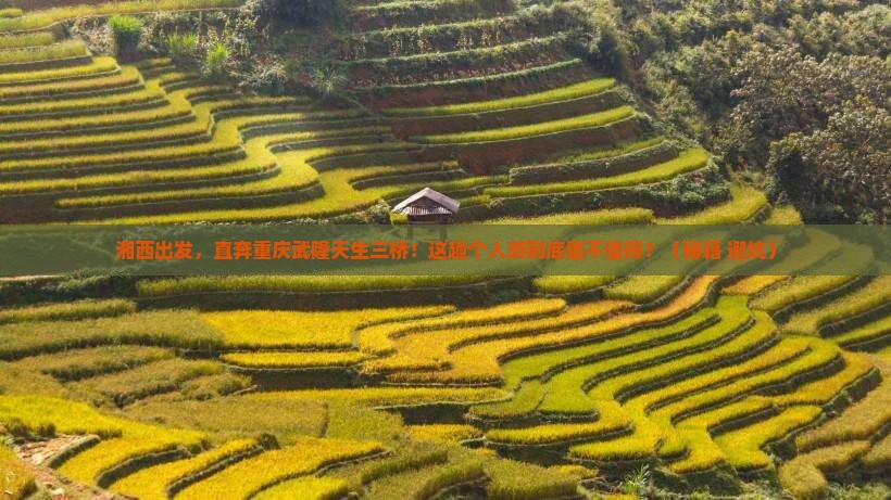 湘西到重庆武隆天生三桥个人游