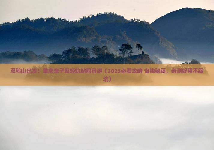 双鸭山到重庆李子坝轻轨站四日游