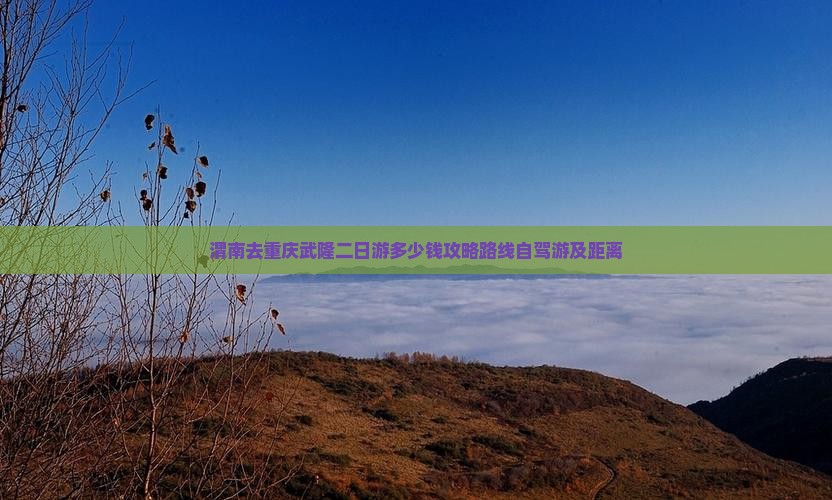 渭南去重庆武隆二日游